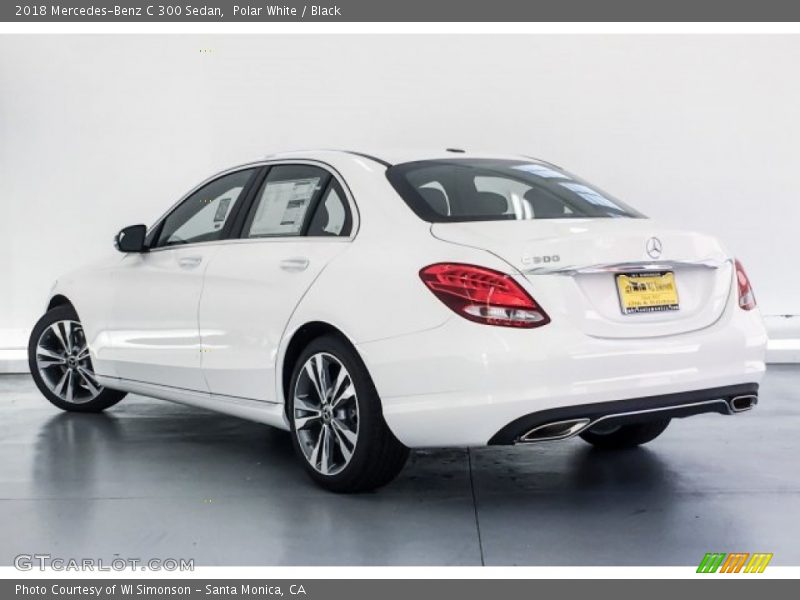 Polar White / Black 2018 Mercedes-Benz C 300 Sedan