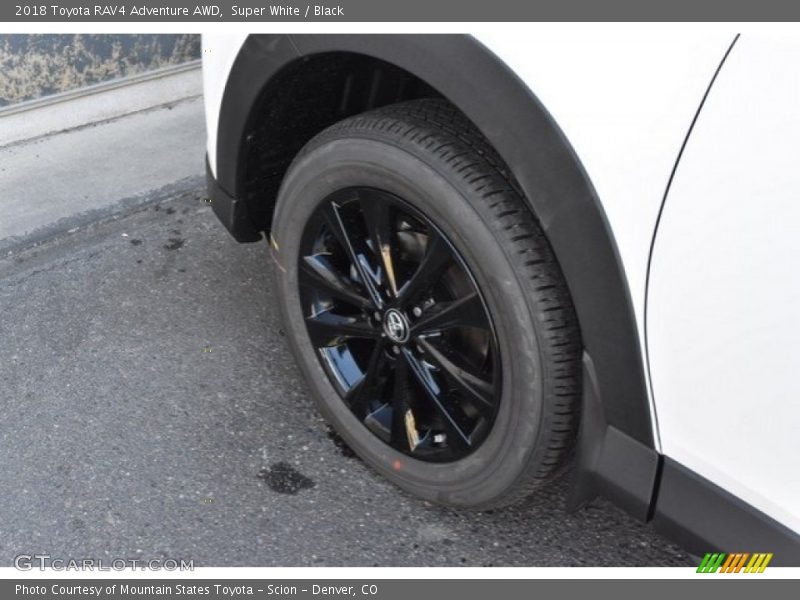 Super White / Black 2018 Toyota RAV4 Adventure AWD