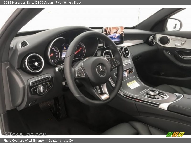 Polar White / Black 2018 Mercedes-Benz C 300 Sedan