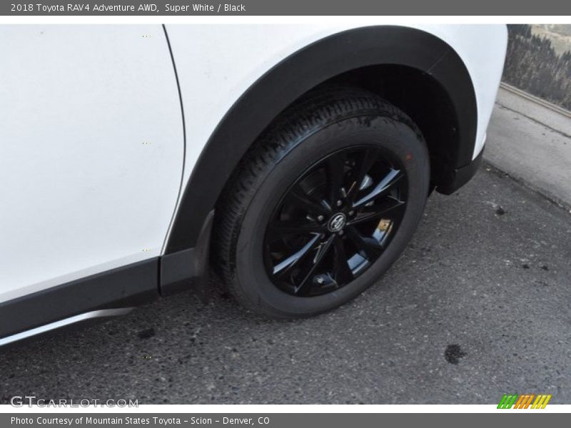 Super White / Black 2018 Toyota RAV4 Adventure AWD