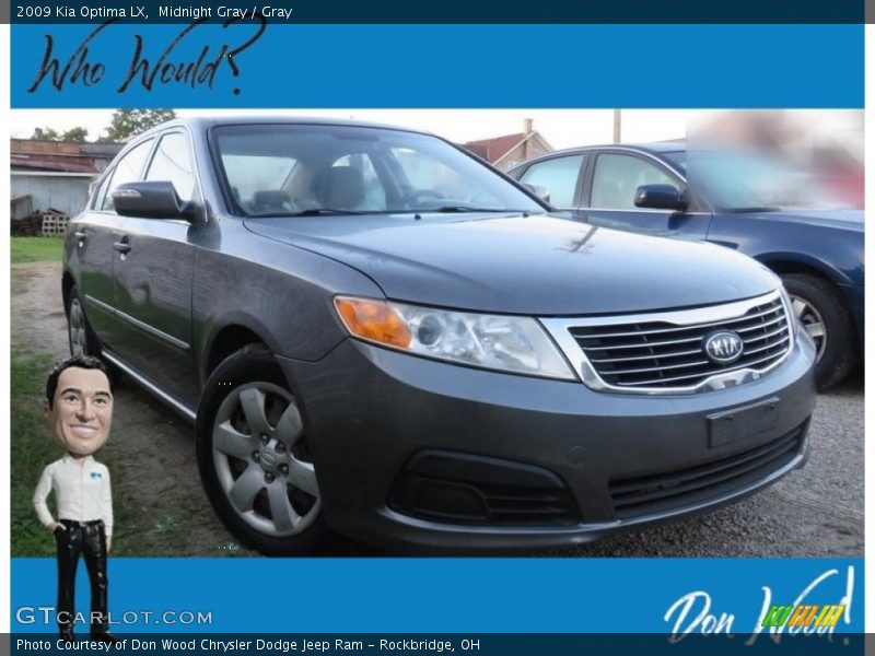 Midnight Gray / Gray 2009 Kia Optima LX