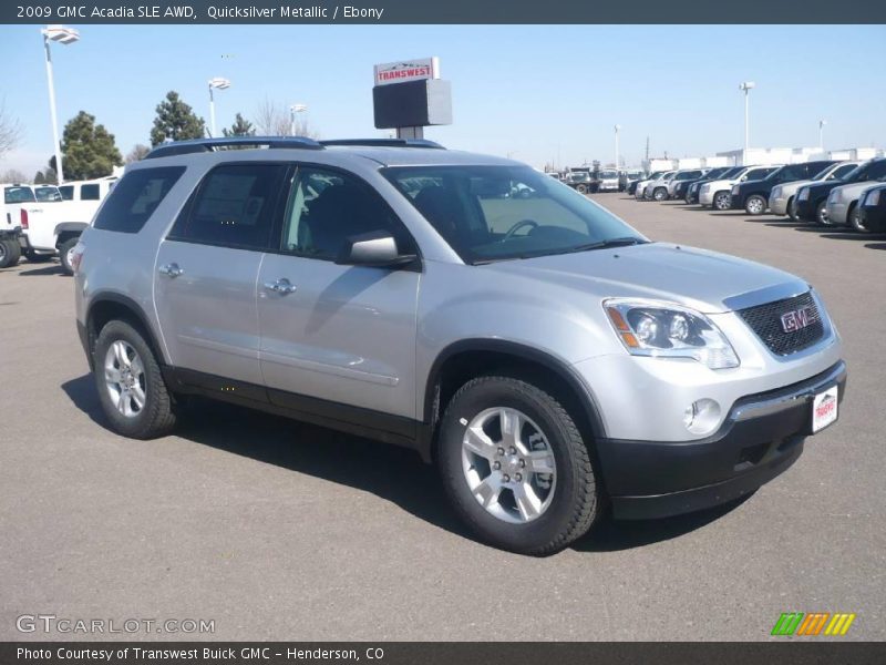 Quicksilver Metallic / Ebony 2009 GMC Acadia SLE AWD