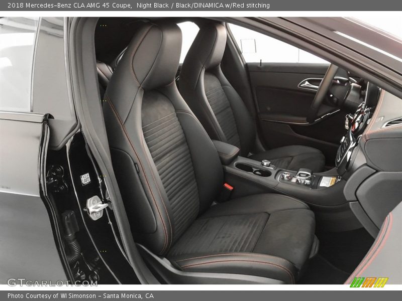 Night Black / Black/DINAMICA w/Red stitching 2018 Mercedes-Benz CLA AMG 45 Coupe