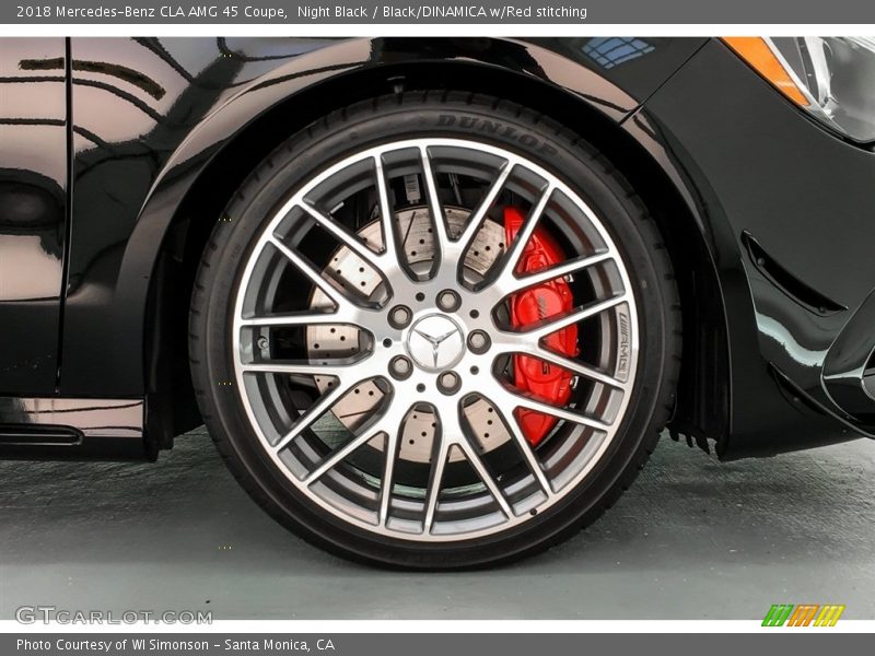 Night Black / Black/DINAMICA w/Red stitching 2018 Mercedes-Benz CLA AMG 45 Coupe
