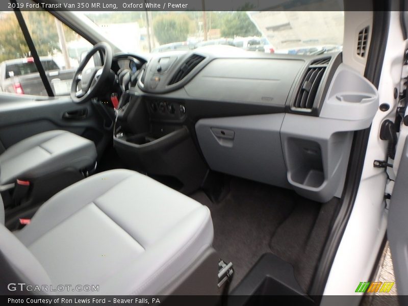 Oxford White / Pewter 2019 Ford Transit Van 350 MR Long