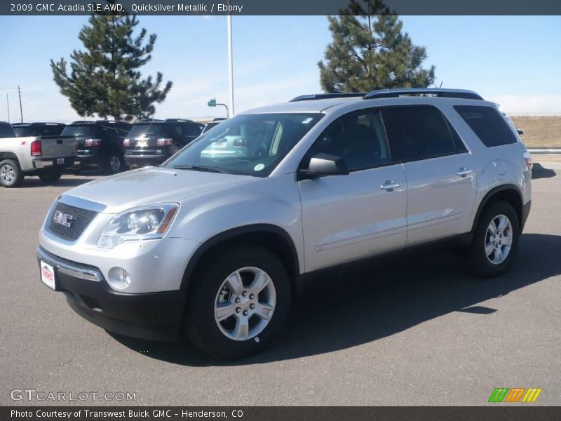 Quicksilver Metallic / Ebony 2009 GMC Acadia SLE AWD