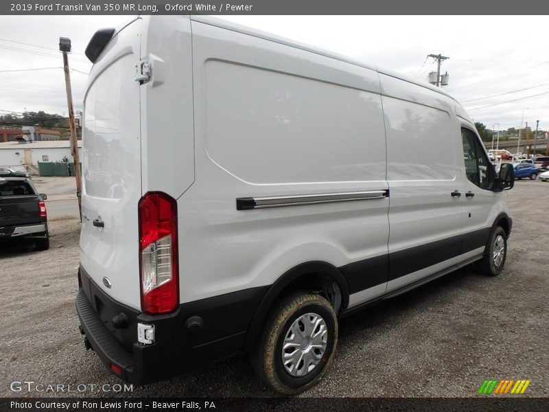 Oxford White / Pewter 2019 Ford Transit Van 350 MR Long