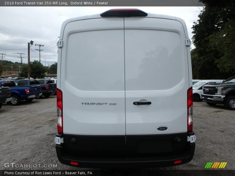 Oxford White / Pewter 2019 Ford Transit Van 350 MR Long
