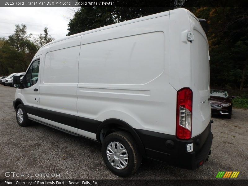 Oxford White / Pewter 2019 Ford Transit Van 350 MR Long