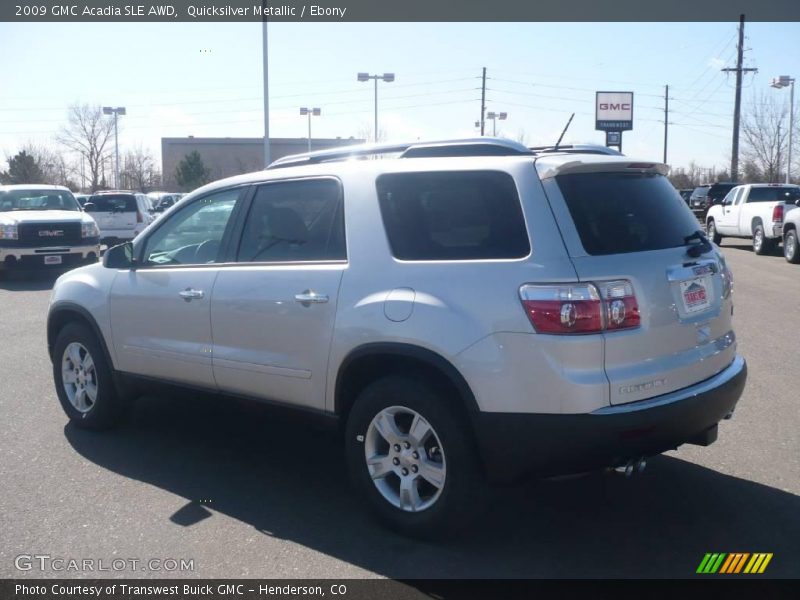 Quicksilver Metallic / Ebony 2009 GMC Acadia SLE AWD