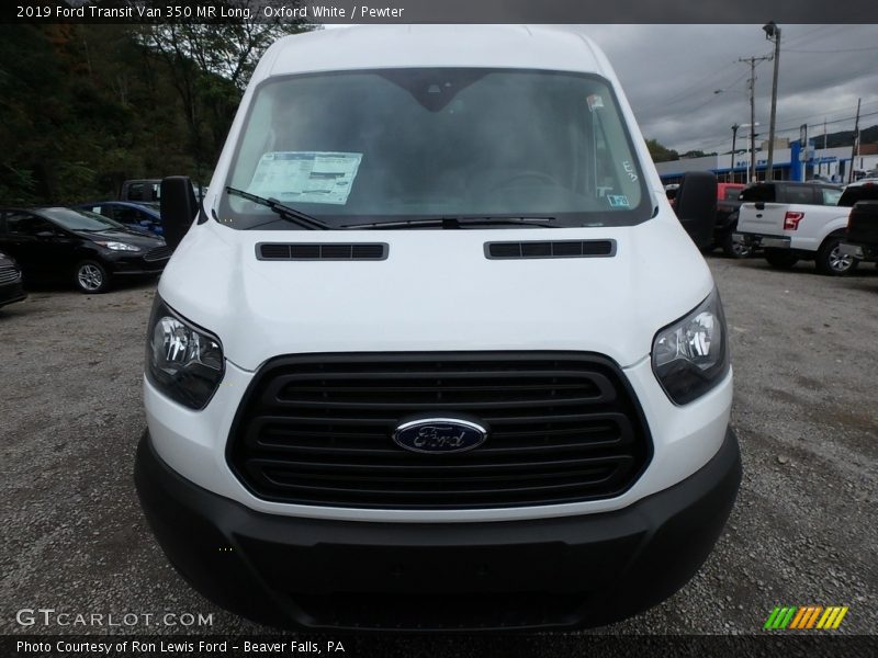 Oxford White / Pewter 2019 Ford Transit Van 350 MR Long