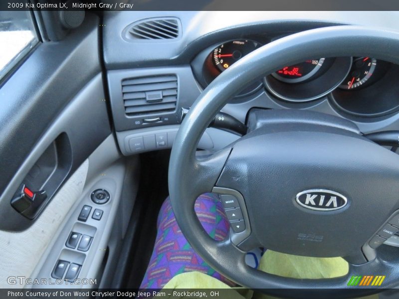 Midnight Gray / Gray 2009 Kia Optima LX