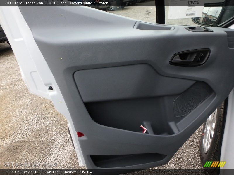 Oxford White / Pewter 2019 Ford Transit Van 350 MR Long