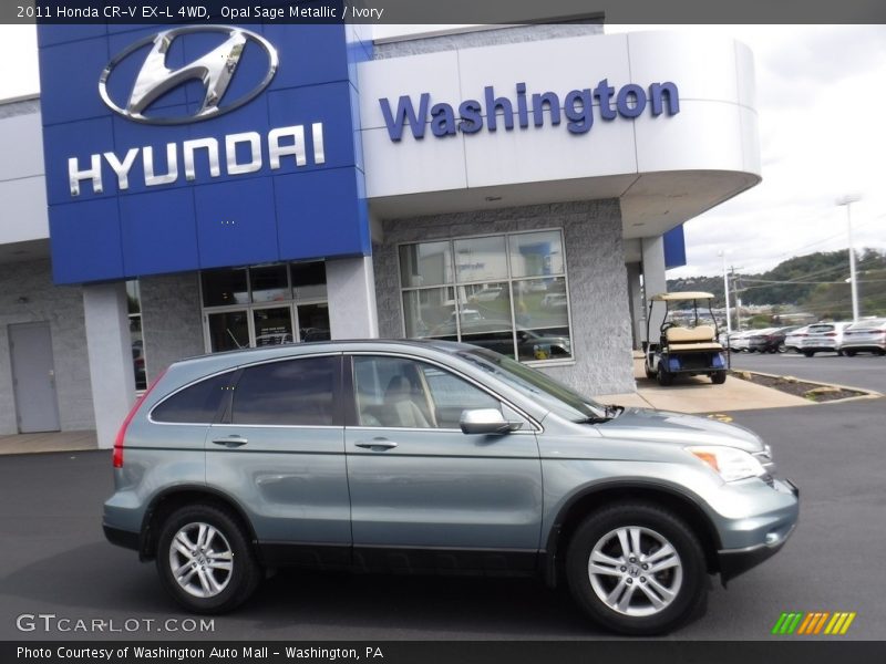 Opal Sage Metallic / Ivory 2011 Honda CR-V EX-L 4WD
