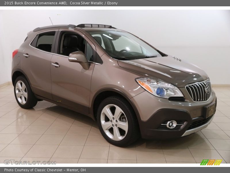 Cocoa Silver Metallic / Ebony 2015 Buick Encore Convenience AWD