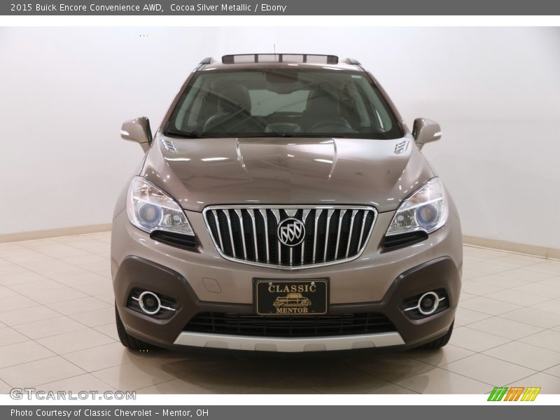 Cocoa Silver Metallic / Ebony 2015 Buick Encore Convenience AWD