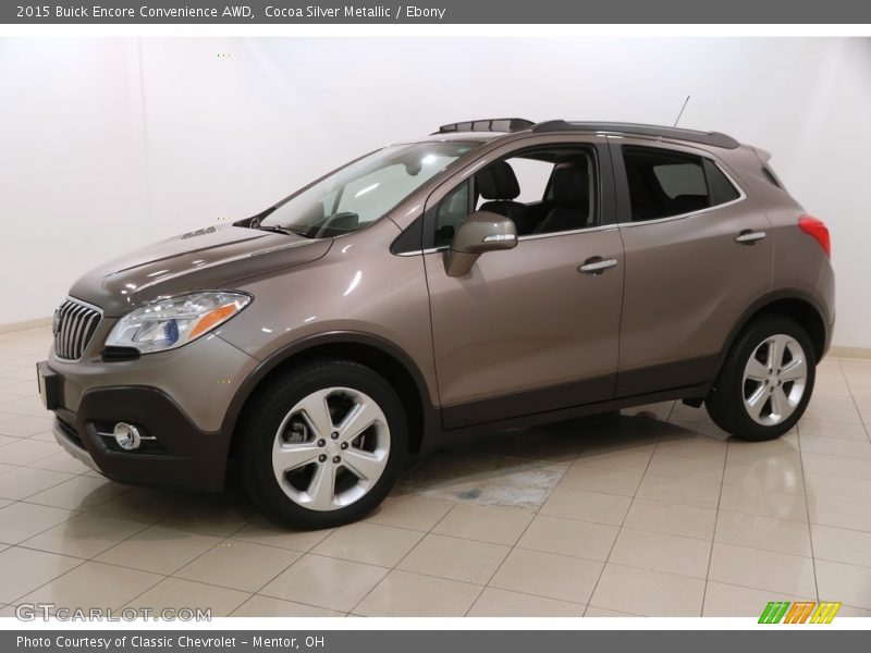 Cocoa Silver Metallic / Ebony 2015 Buick Encore Convenience AWD