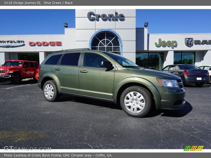 Olive Green / Black 2018 Dodge Journey SE