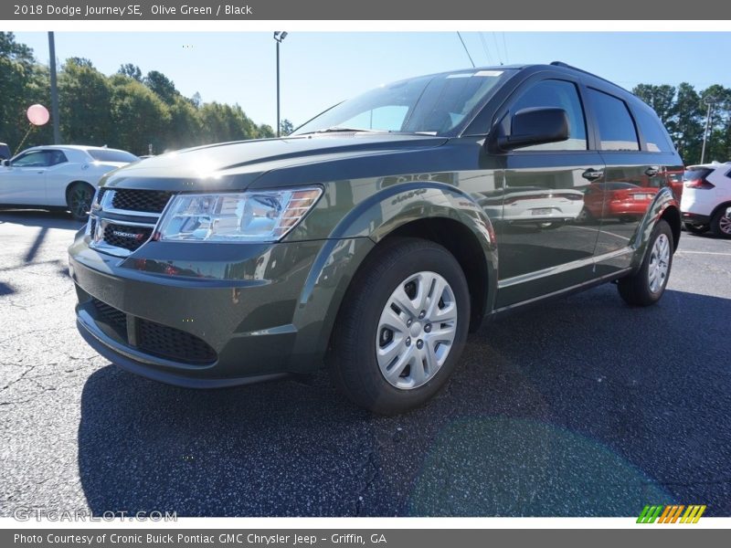 Olive Green / Black 2018 Dodge Journey SE