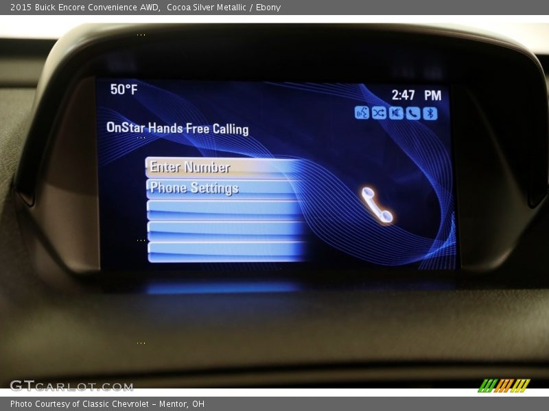 Cocoa Silver Metallic / Ebony 2015 Buick Encore Convenience AWD