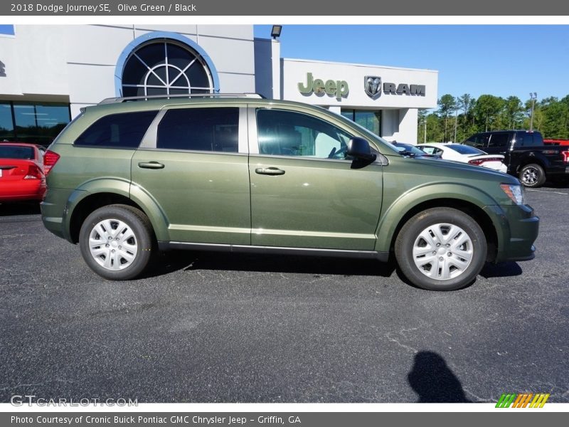 Olive Green / Black 2018 Dodge Journey SE