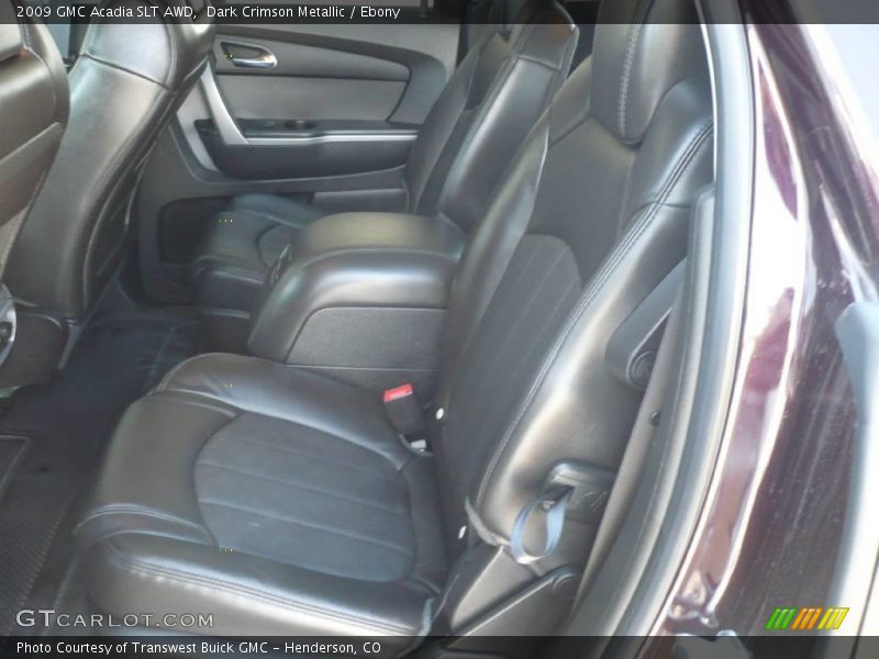 Dark Crimson Metallic / Ebony 2009 GMC Acadia SLT AWD