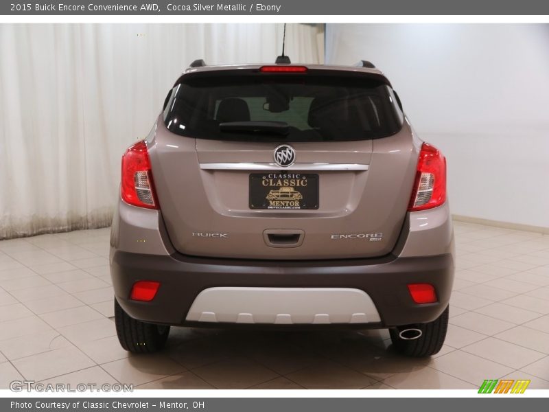 Cocoa Silver Metallic / Ebony 2015 Buick Encore Convenience AWD