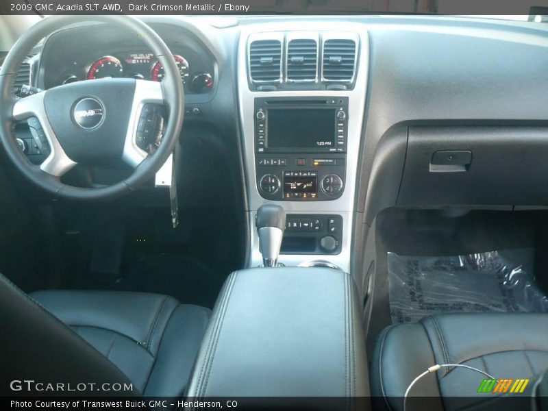Dark Crimson Metallic / Ebony 2009 GMC Acadia SLT AWD