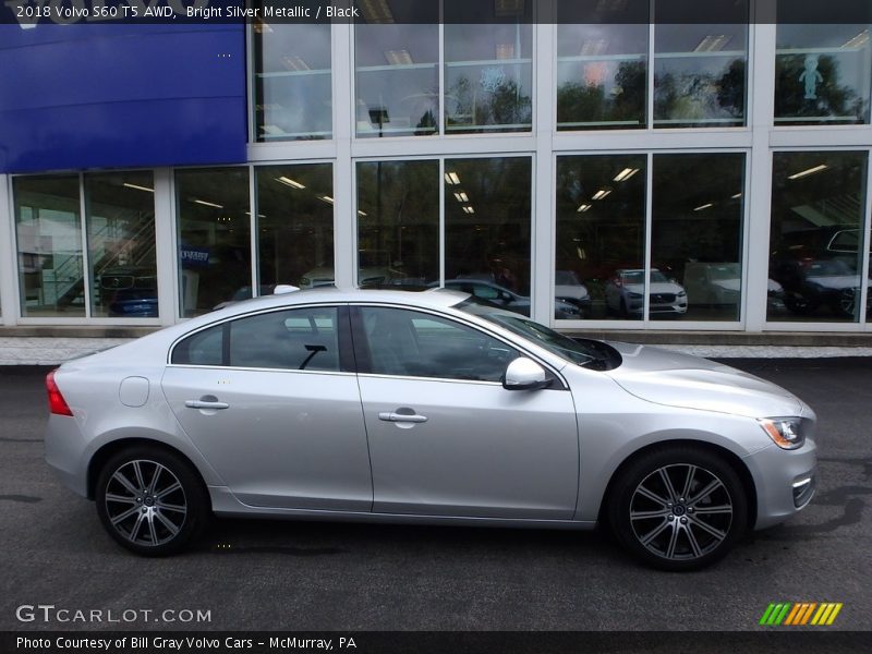 Bright Silver Metallic / Black 2018 Volvo S60 T5 AWD