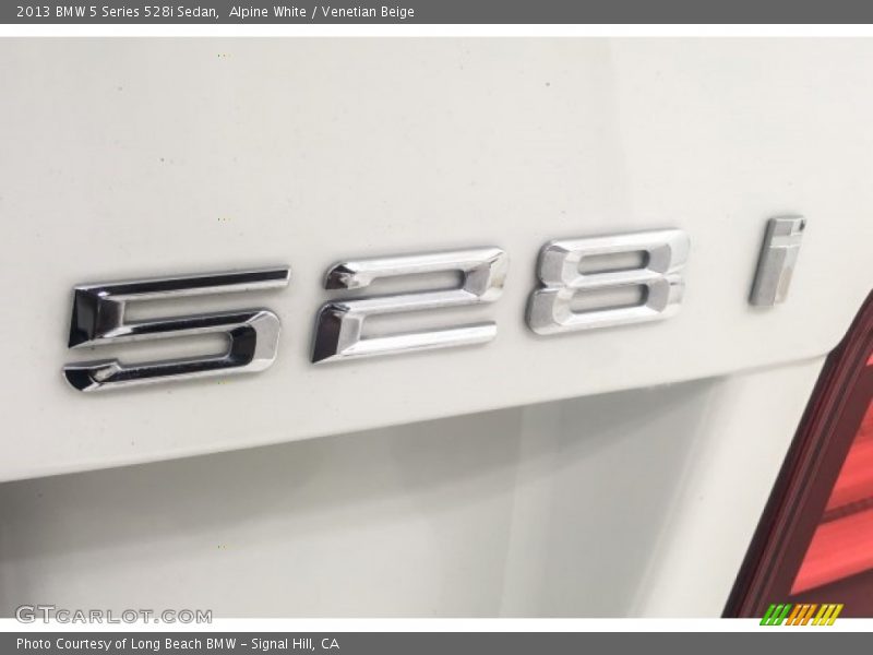 Alpine White / Venetian Beige 2013 BMW 5 Series 528i Sedan