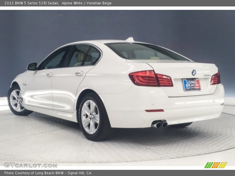 Alpine White / Venetian Beige 2013 BMW 5 Series 528i Sedan