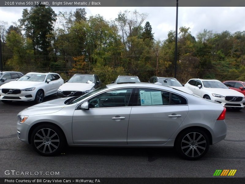 Bright Silver Metallic / Black 2018 Volvo S60 T5 AWD