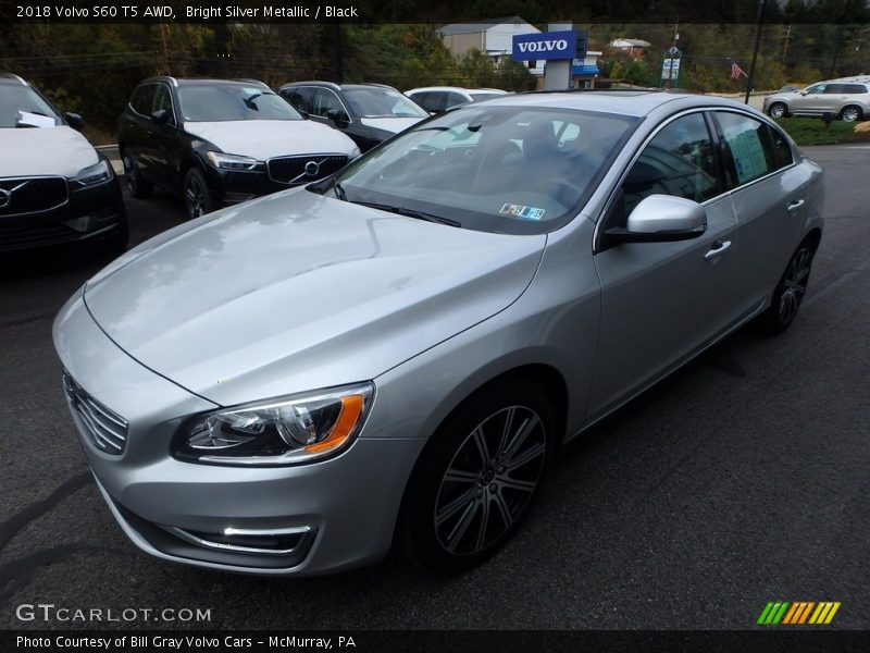 Bright Silver Metallic / Black 2018 Volvo S60 T5 AWD