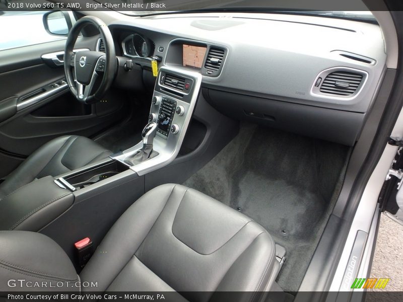 Bright Silver Metallic / Black 2018 Volvo S60 T5 AWD