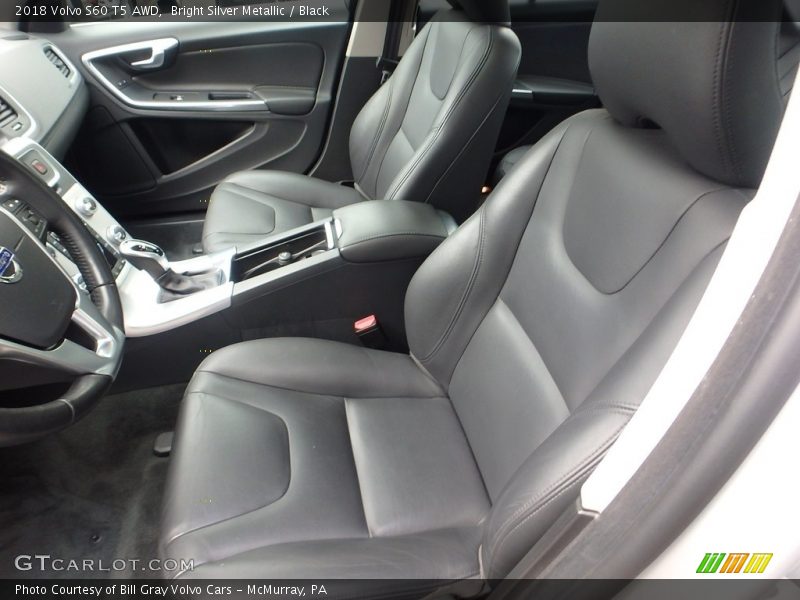 Bright Silver Metallic / Black 2018 Volvo S60 T5 AWD