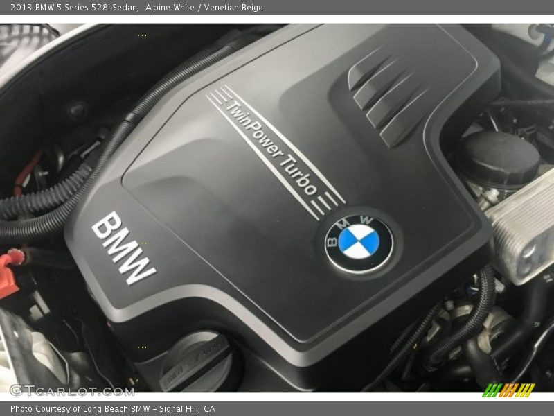 Alpine White / Venetian Beige 2013 BMW 5 Series 528i Sedan
