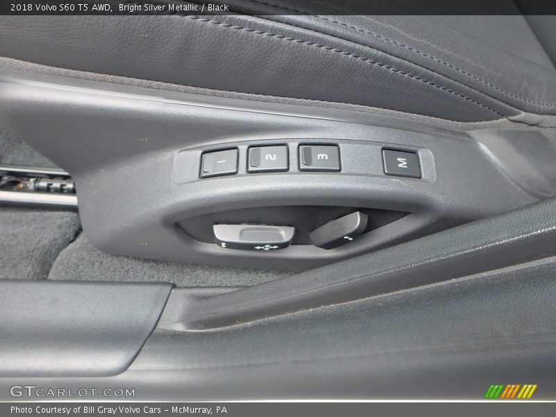 Bright Silver Metallic / Black 2018 Volvo S60 T5 AWD