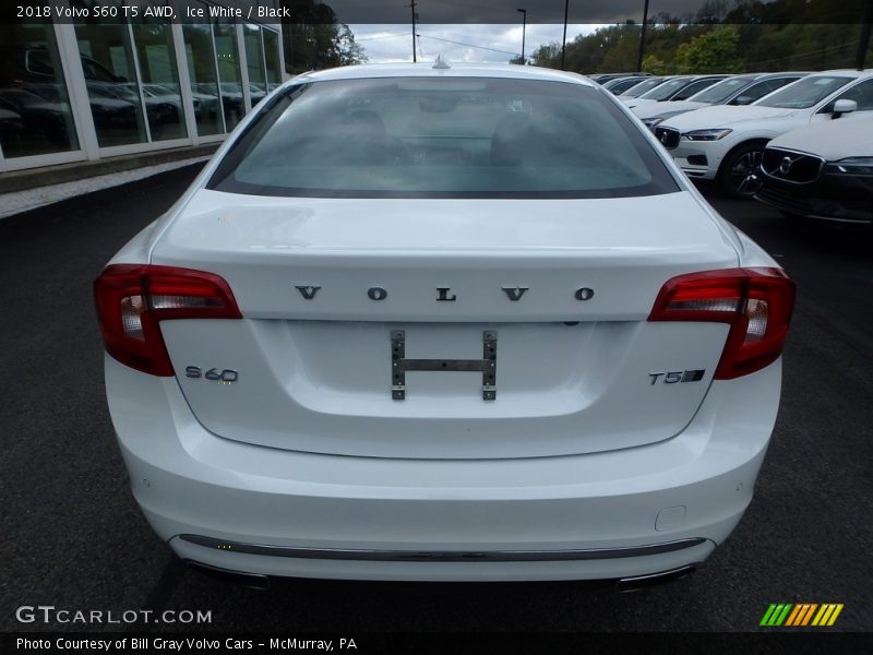 Ice White / Black 2018 Volvo S60 T5 AWD