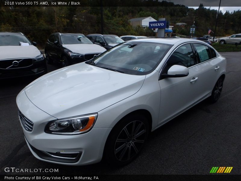 Ice White / Black 2018 Volvo S60 T5 AWD