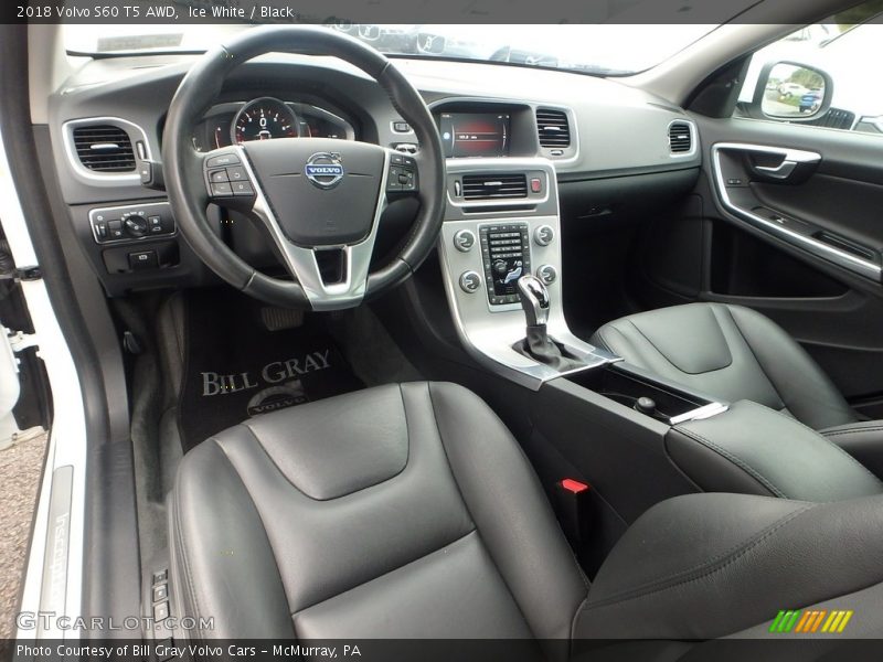 Ice White / Black 2018 Volvo S60 T5 AWD