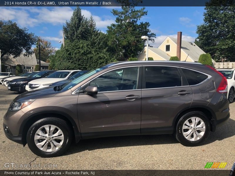 Urban Titanium Metallic / Black 2014 Honda CR-V EX-L AWD