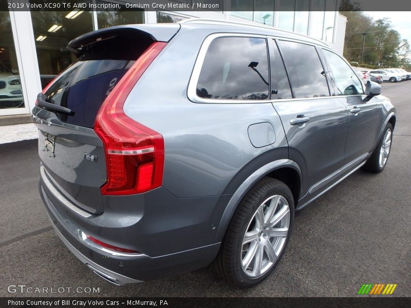 Osmium Grey Metallic / Maroon 2019 Volvo XC90 T6 AWD Inscription