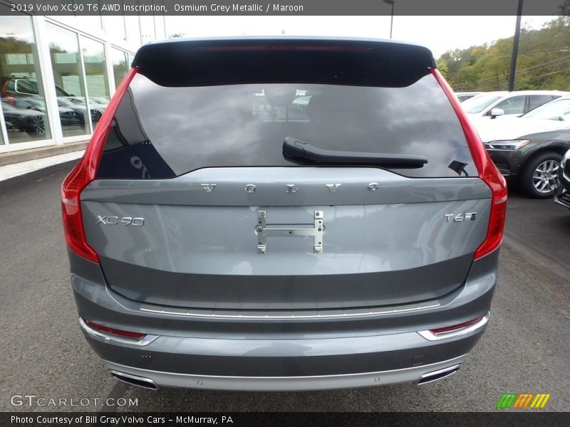 Osmium Grey Metallic / Maroon 2019 Volvo XC90 T6 AWD Inscription