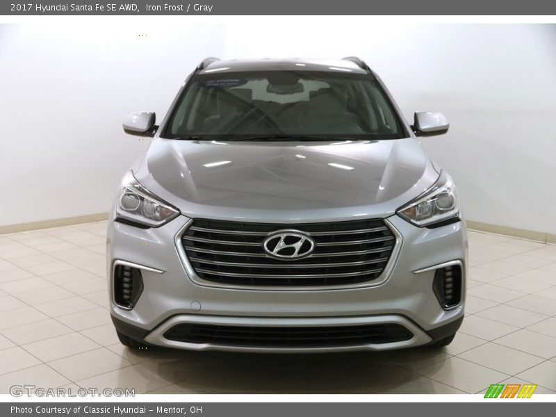 Iron Frost / Gray 2017 Hyundai Santa Fe SE AWD