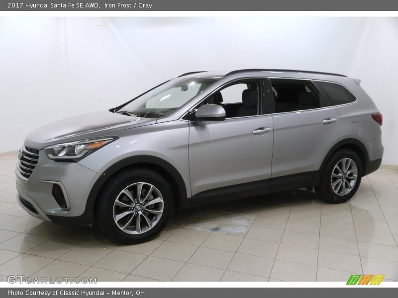 Iron Frost / Gray 2017 Hyundai Santa Fe SE AWD