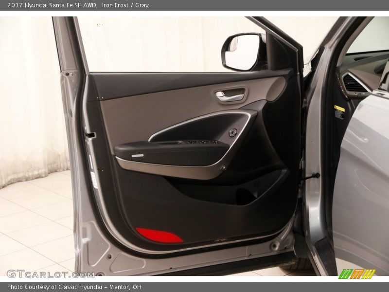 Iron Frost / Gray 2017 Hyundai Santa Fe SE AWD