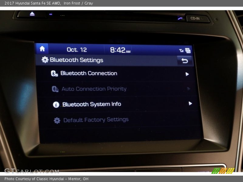 Iron Frost / Gray 2017 Hyundai Santa Fe SE AWD