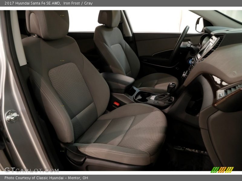 Iron Frost / Gray 2017 Hyundai Santa Fe SE AWD