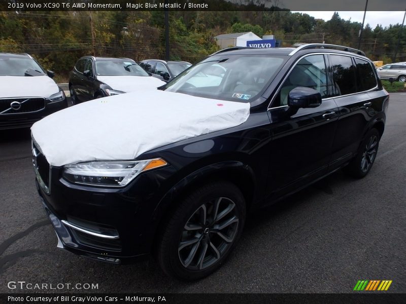 Magic Blue Metallic / Blonde 2019 Volvo XC90 T6 AWD Momentum