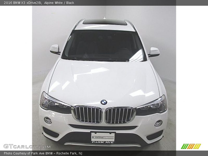Alpine White / Black 2016 BMW X3 xDrive28i